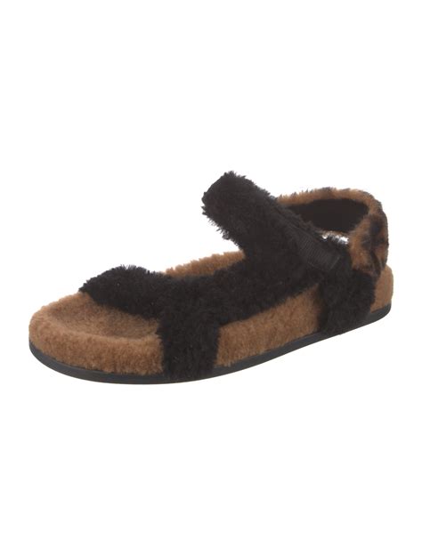 fendi womens wedge shoes|fendi shearling sandals.